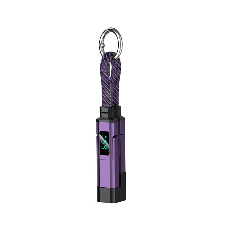 💐50% DE RÉDUCTION ! 🔌 Câble de charge 4 en 1 avec affichage numérique et anneau porte-clés – charge rapide, résistant aux nœuds et compact ⚡🔑【Offre Limitée】